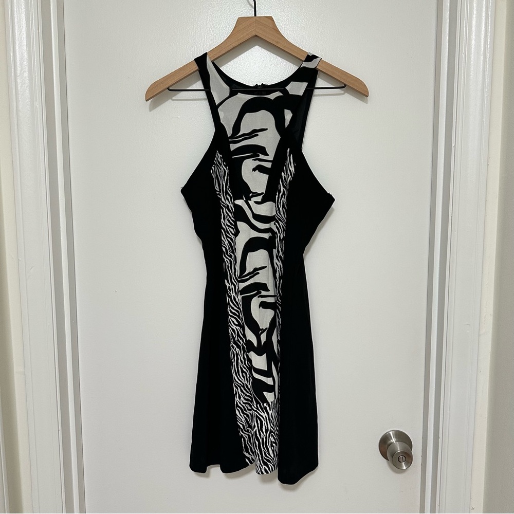 PNIINA |‎ Black and White Zebra Print Dress